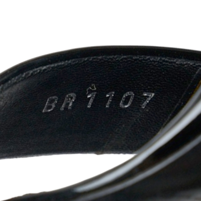 Louis Vuitton Louis Vuitton Sandals Patent Laser/Nylon Black