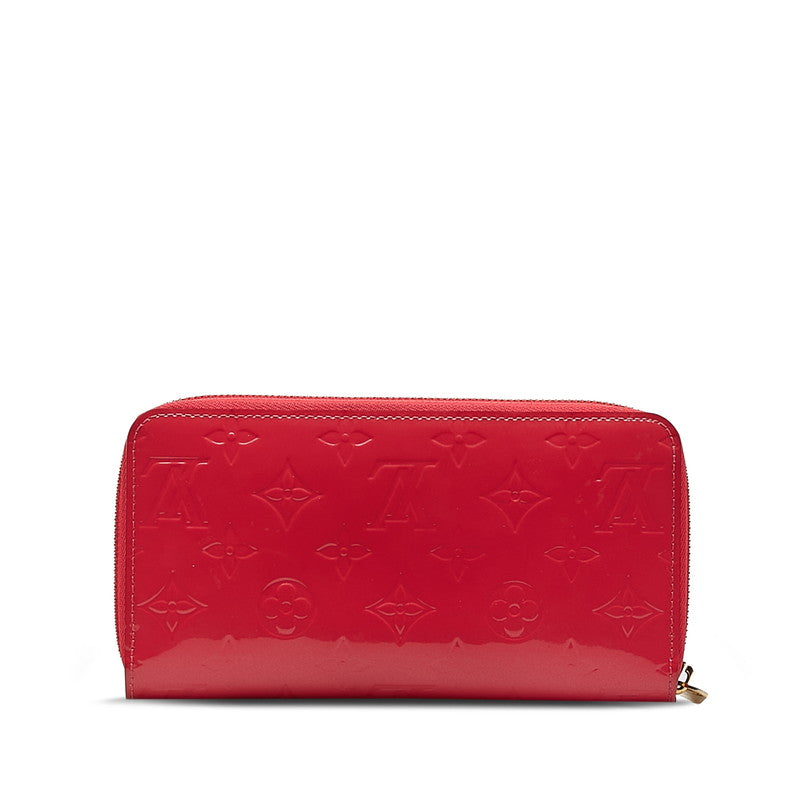 Louis Vuitton Verney Zippy Wallet Roundfassner Long Wallet M93058 Hot Pink Emalje Ladies Louis Vuitton