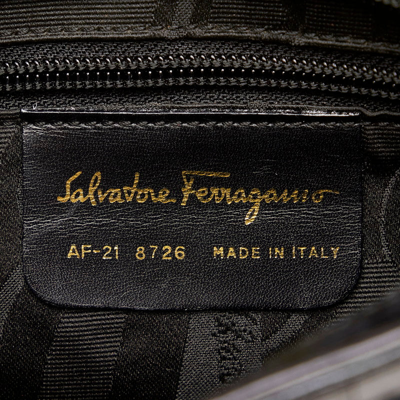 Salvatore Ferragamo Salvatore Ferragamo AF-21 8726 Shoulder Bag Leather Black