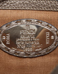 FENDI FENDI 8BR486 Handbags Leather Silver Gray