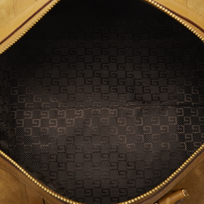 Gucci Logo Plates Gold  Handbags Boston Bag 000 0846 Beige Leather Sweater Ladies Gucci