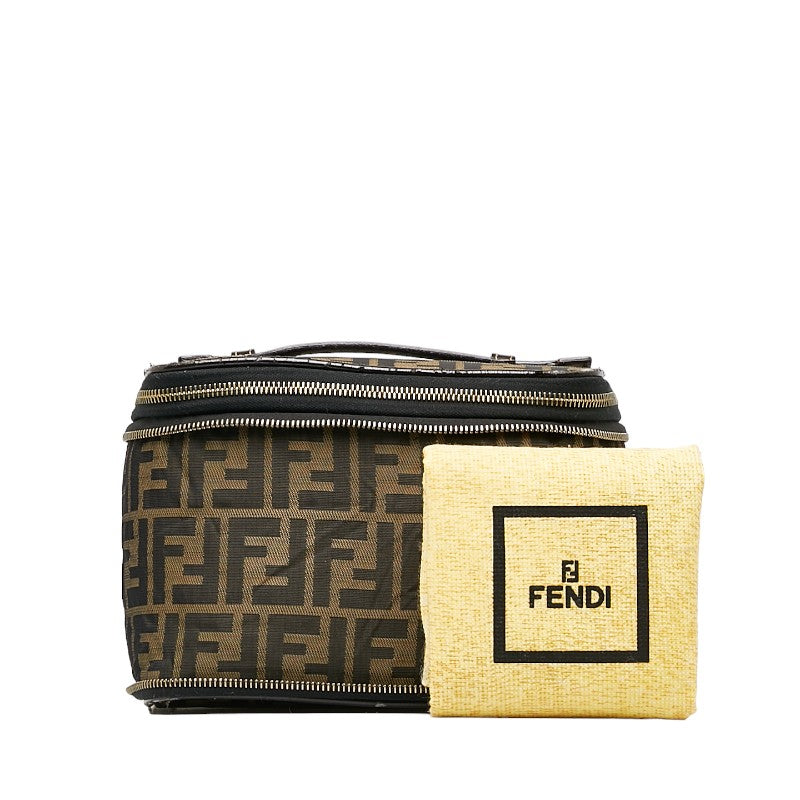 Fendi Brown Zucca Vanity Handbag
