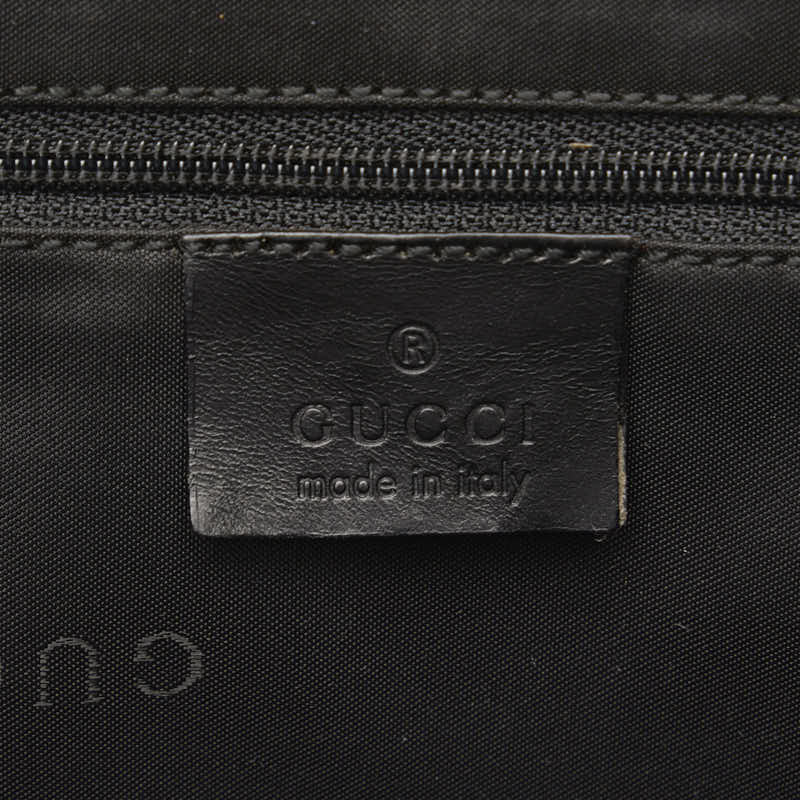Gucci GG canvas Jackie handbag Tote bag 002 1064 black canvas leather ladies Gucci