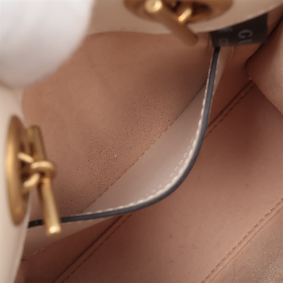 Gucci GG Marmont Leather 2WAY Handbag White 696123