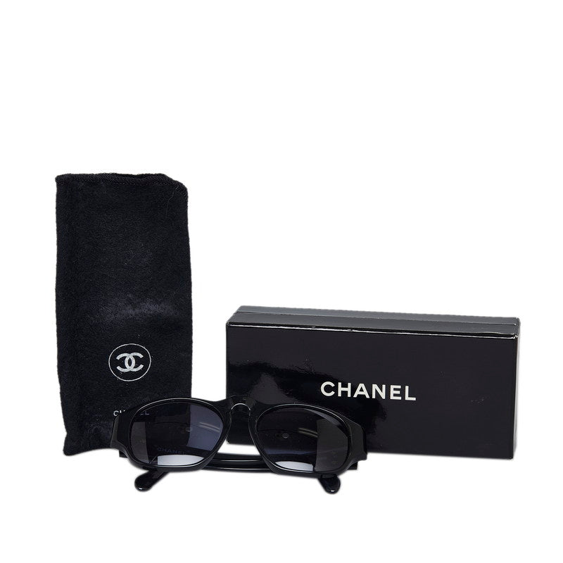 Chanel Vintage Cocomark Boston Gold  un Glasses 0006 Black   Chanel
