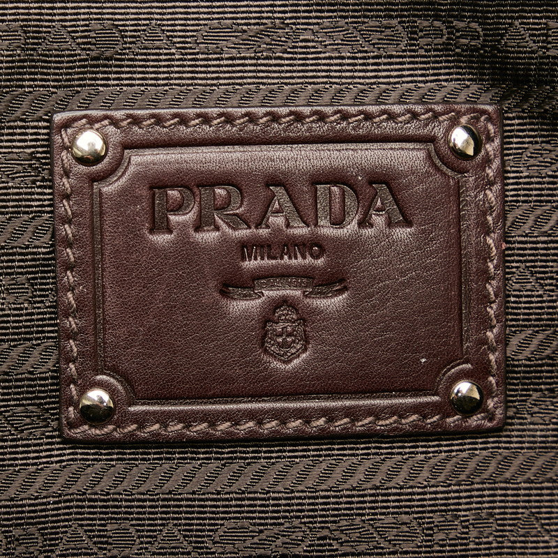 PRADA PRADA BL0273 Handbag Leather Brown Ladies