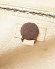 Mulberry Marble Tote Handbag Leather Beige Brown Ladies