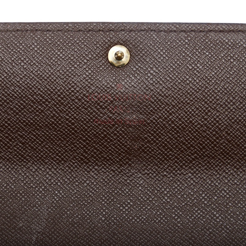 Louis Vuitton Louis Vuitton Damière N61725 Long Wallet PVC/Laser Evan Brown Ladies, Paris