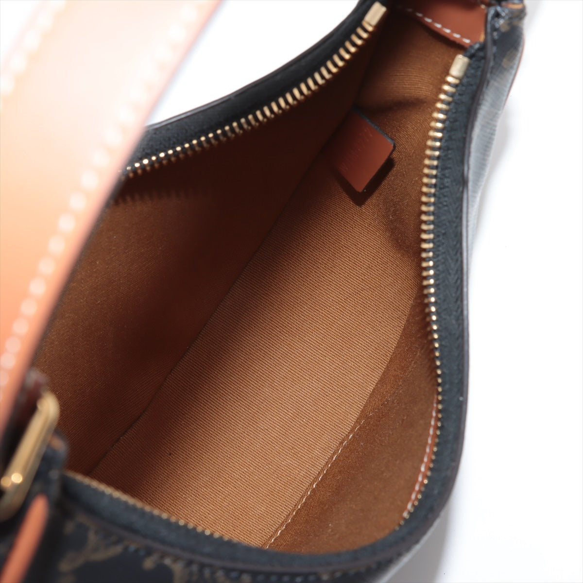 Celine f AVA PVC Leather Handbag Brown Earl
