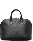 Louis Vuitton Epi Alma Handbag M52142 Noneir Black Leather  Louis Vuitton