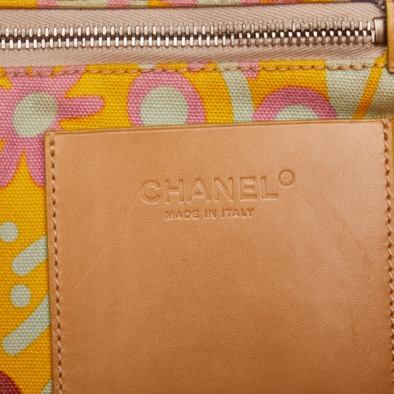 Chanel Flowers Flower  Multi-Color Canvas Leather  Chanel