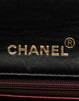 Chanel Mattress Chain houlder Bag Black Gold  Lady Chanel