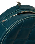 Chanel Matrases Cocomark  Chain Shoulder Bag Portfolio Green Leather  CHANEL