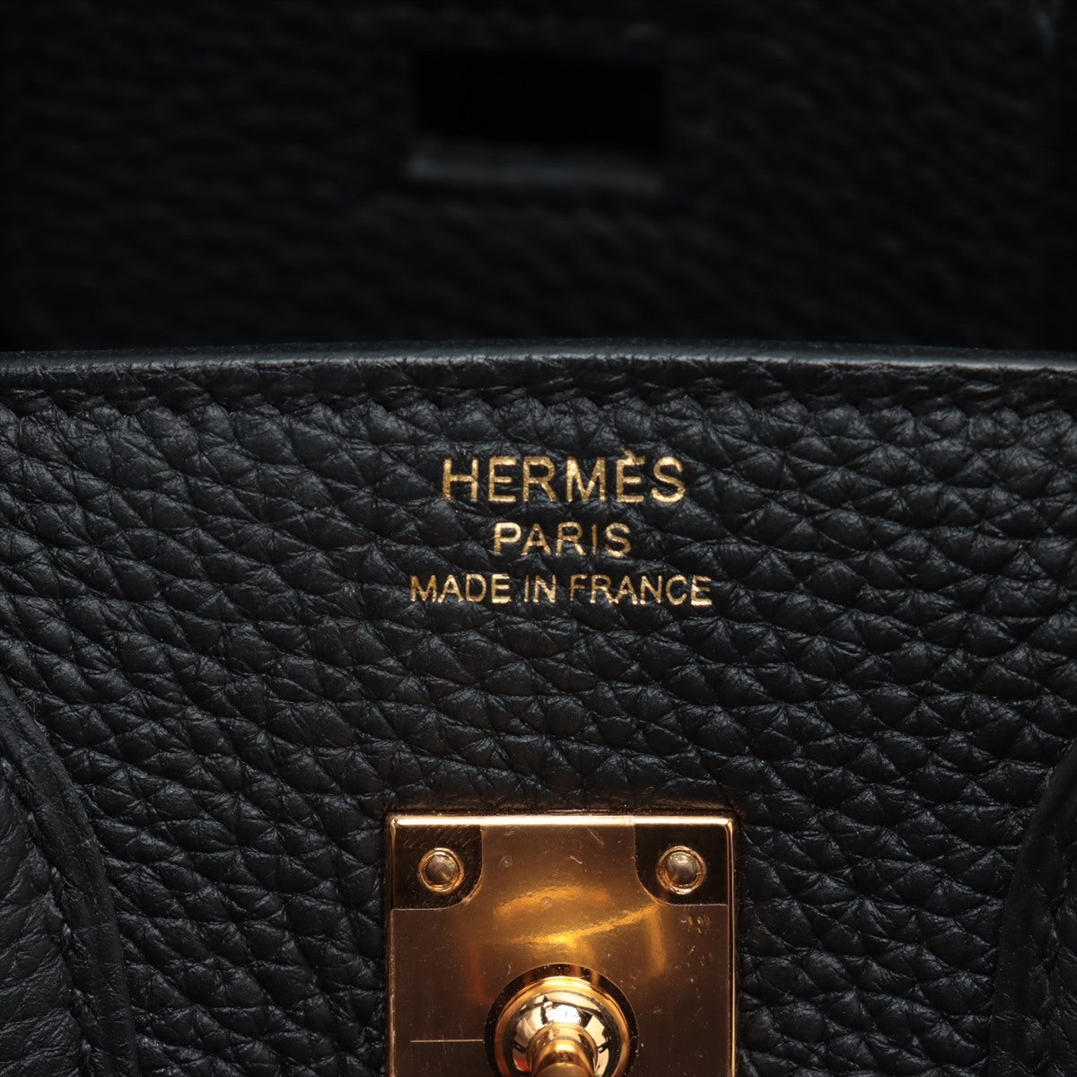 Hermes Birkin 25 Togo Black Gold