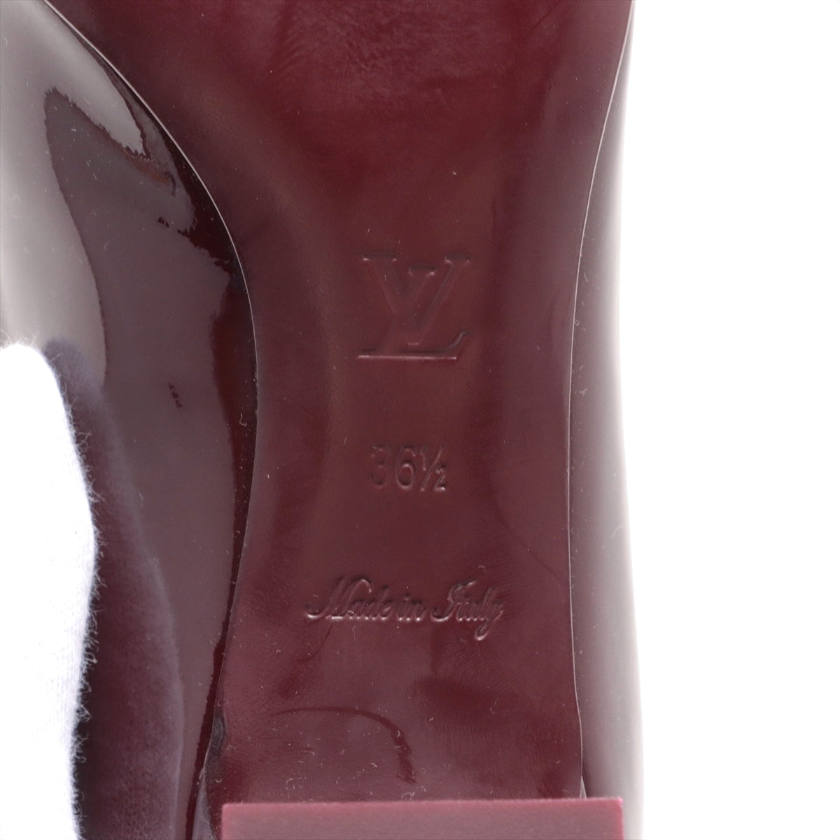 Louis Vuitton 15 years Patent Leather Pump 36 1/2  Bordeaux MA0125