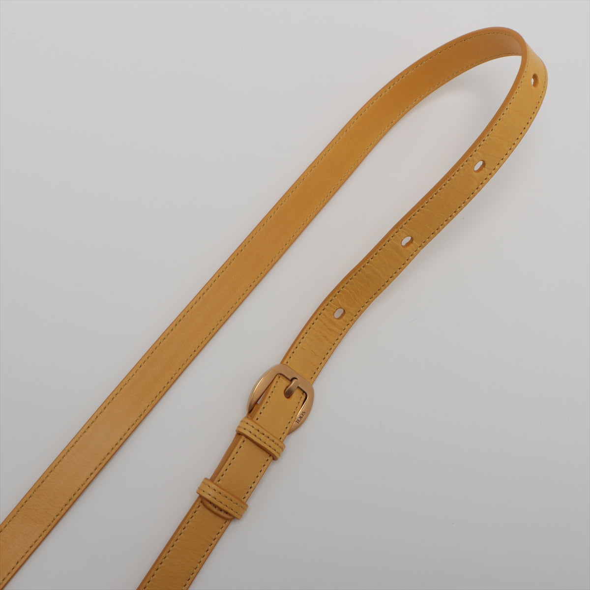 Todds Signature Leather 2WAY Handbag Yellow