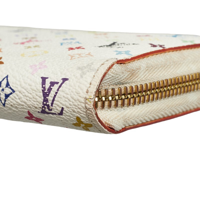 Louis Vuitton Monogram Multi-Color Zippie Wallet Roundfashner Long Wallet M60241 White PVC Leather Ladies Louis Vuitton