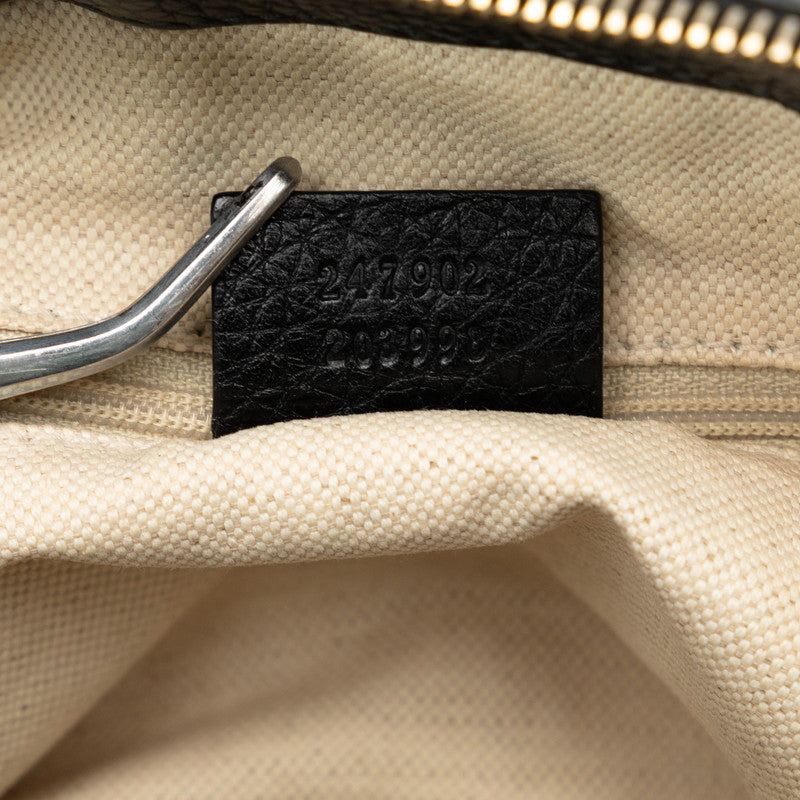 Gucci Suki Handbags 2WAY 247902 Black Leather  Gucci