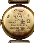 Cartier Mast Coliseum Vermeer  590002 Quartz Ivory Signature SV925 Silver Leather  Cartier