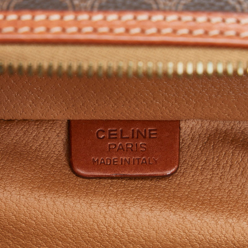 Celine Macadam Handbags Banity Hand MC96 Brown PVC Leather Ladies Celine
