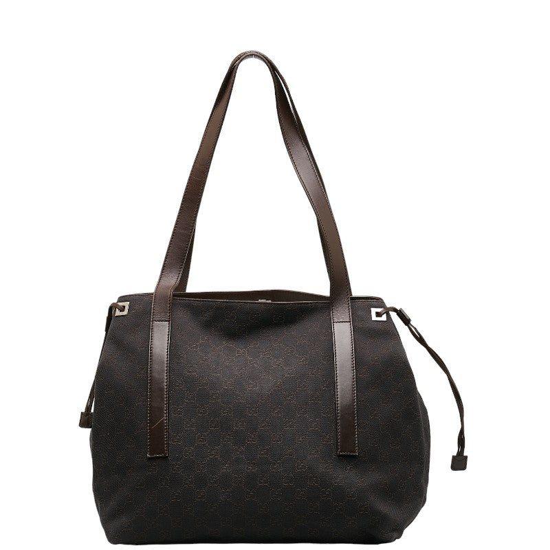 Gucci GG canvas Tote bag s bag 30501 black brown canvas leather ladies Gucci