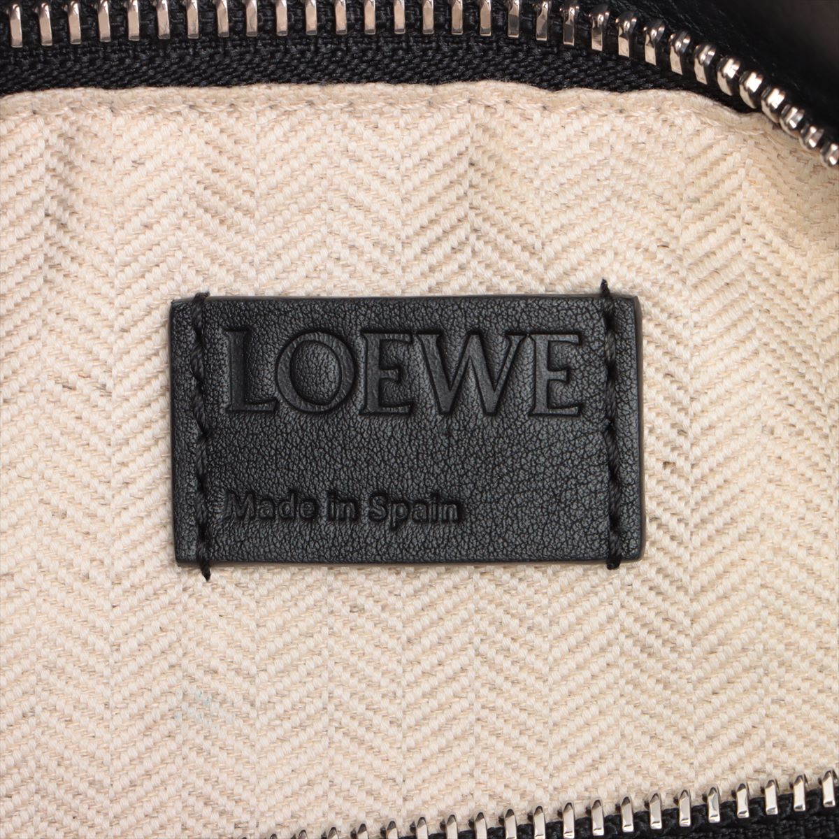Loewe 拼圖包 皮革 2WAY 手提包 黑色
