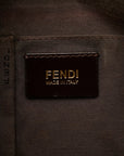 FENDI FENDI PECAN 8BN253 Handbag Canvas/ Karki Blue Lady Fender