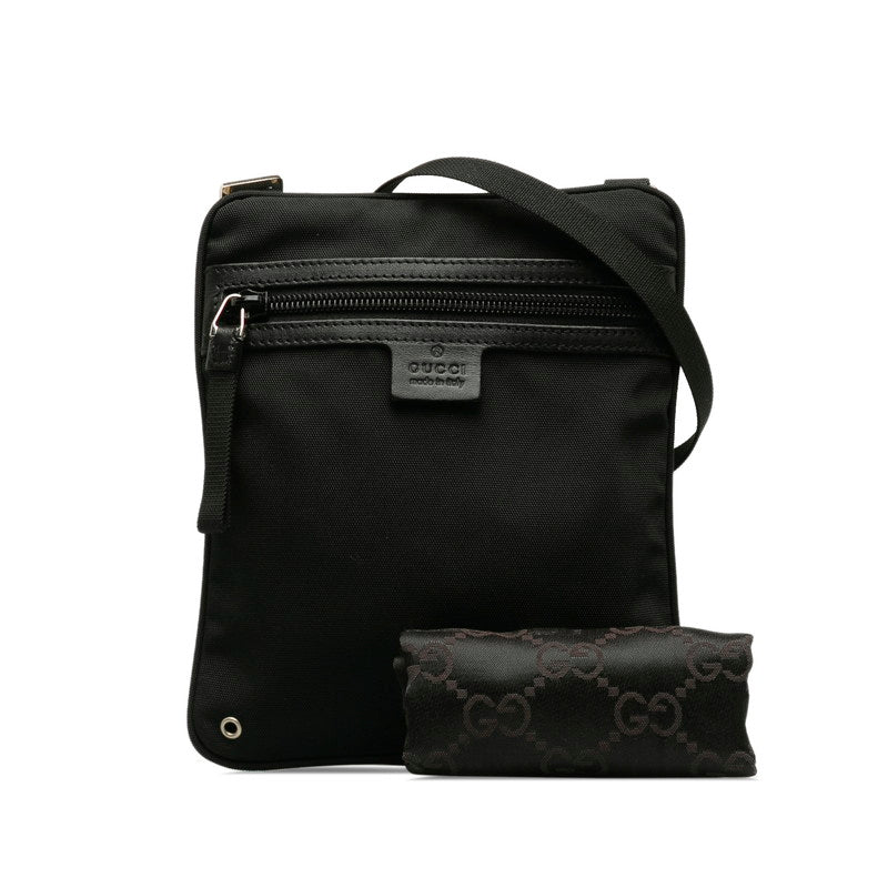 Gucci Shovel Bag 90479 Black Canvas Leather Lady Gucci