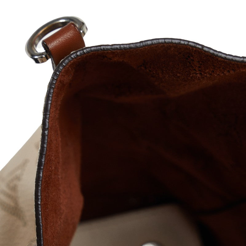 Louis Vuitton Monogram Machina M51950 Handbag Leather Crem Beige Ladies