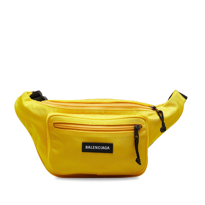 BALENCIAGA Explorer Belt Bag in Nylon Yellow Men’s 482389