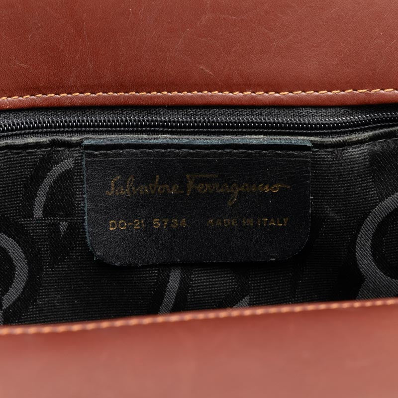 Salvatore Ferragamo Handbags 2WAY DO-21 5734 Wine Red Leather Ladies Salvatore Ferragamo