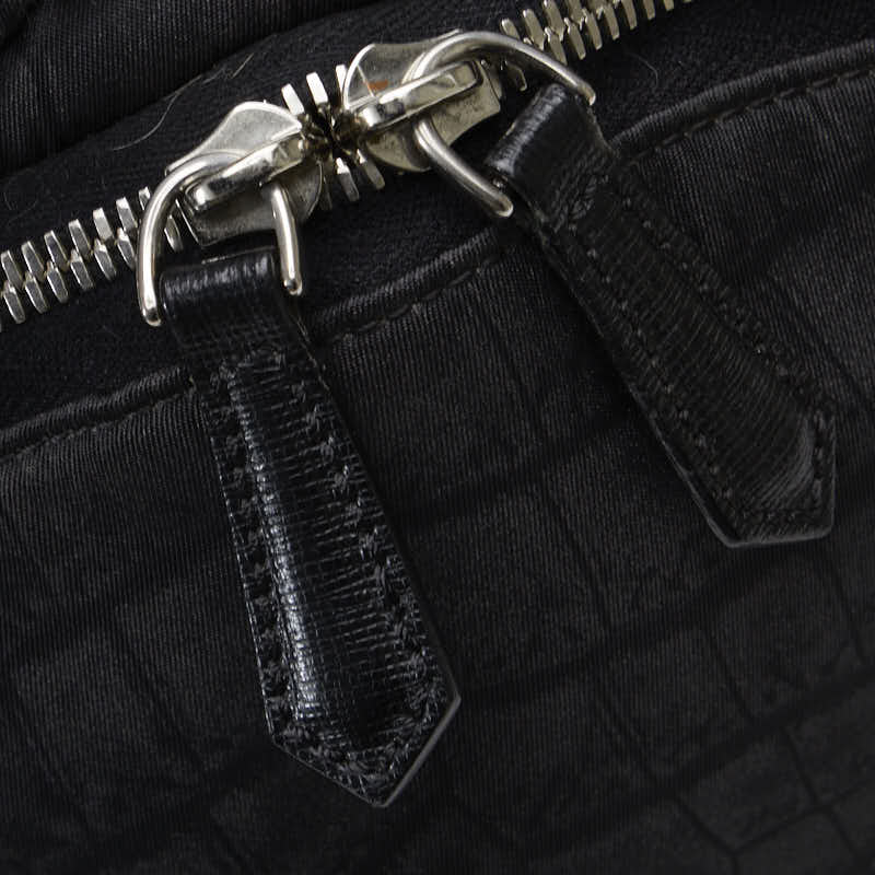 FENDI Backpack Rucksack 7VZ012 Nylon/Leather Men’s Black