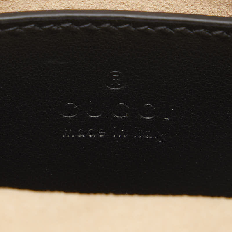 Gucci GG Marmont Killing Mini Chain Handbag 2WAY 696123 Black Leather  Gucci