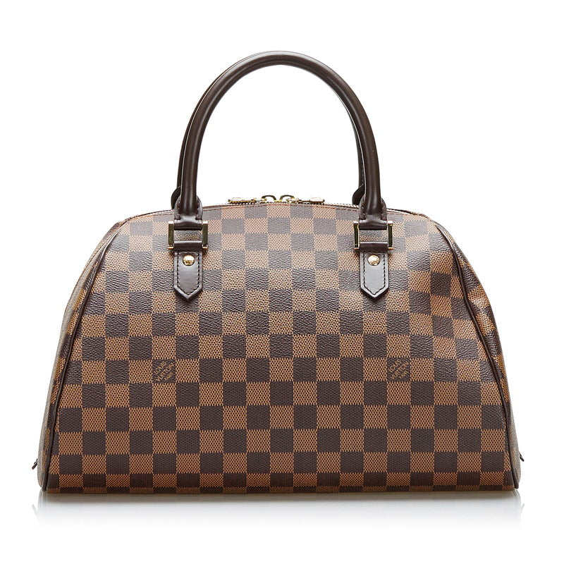 Louis Vuitton Damière Rivera MM Handbag N41434 Brown PVC Leather  Louis Vuitton