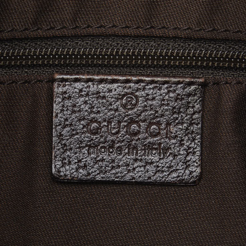 Gucci GG Canvas Abbey Handbag 130736 Beige Brown Canvas Leather  Gucci