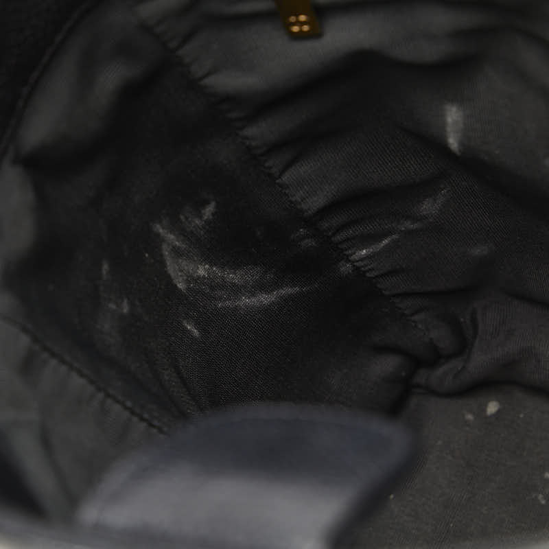 CHANEL Chanel Mattress 25 Cocomark Shoulder Bag Caviar Skin Black