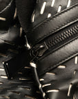 Bottega Veneta Intrecciato Backpack in Leather Black