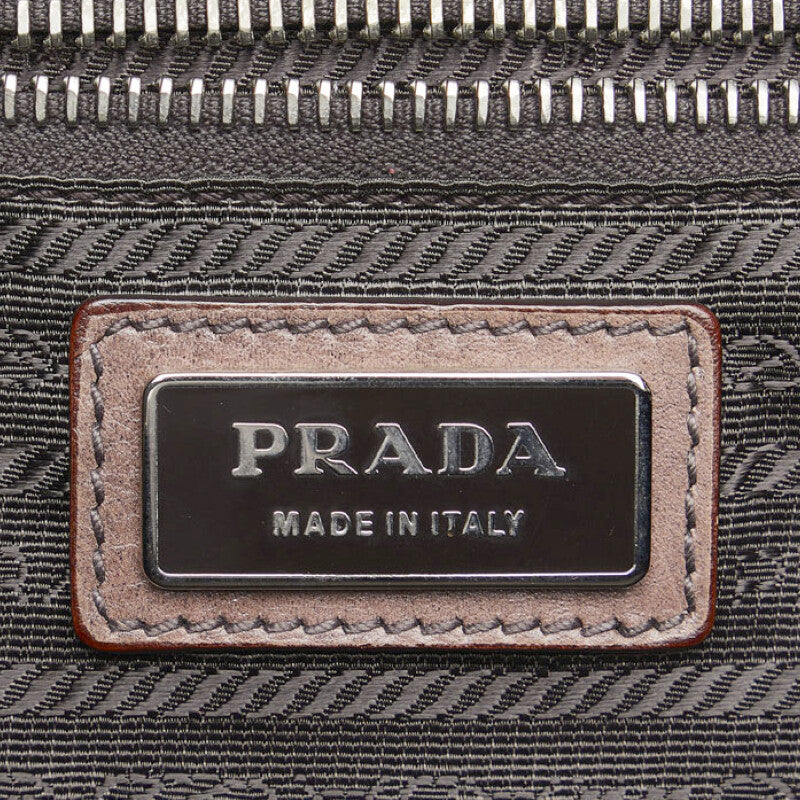 Prada Degradation Key Hall Handbag Beige Black Leather  Prada [ Paris]