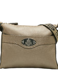 FENDI FENDI 8BT092 Shoulder Bag Leather Silver Brown Ladies Fendi
