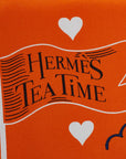 Hermès Caré 70 Tea Time Tea Time SCalf Orange Multicolor Silk  Hermes