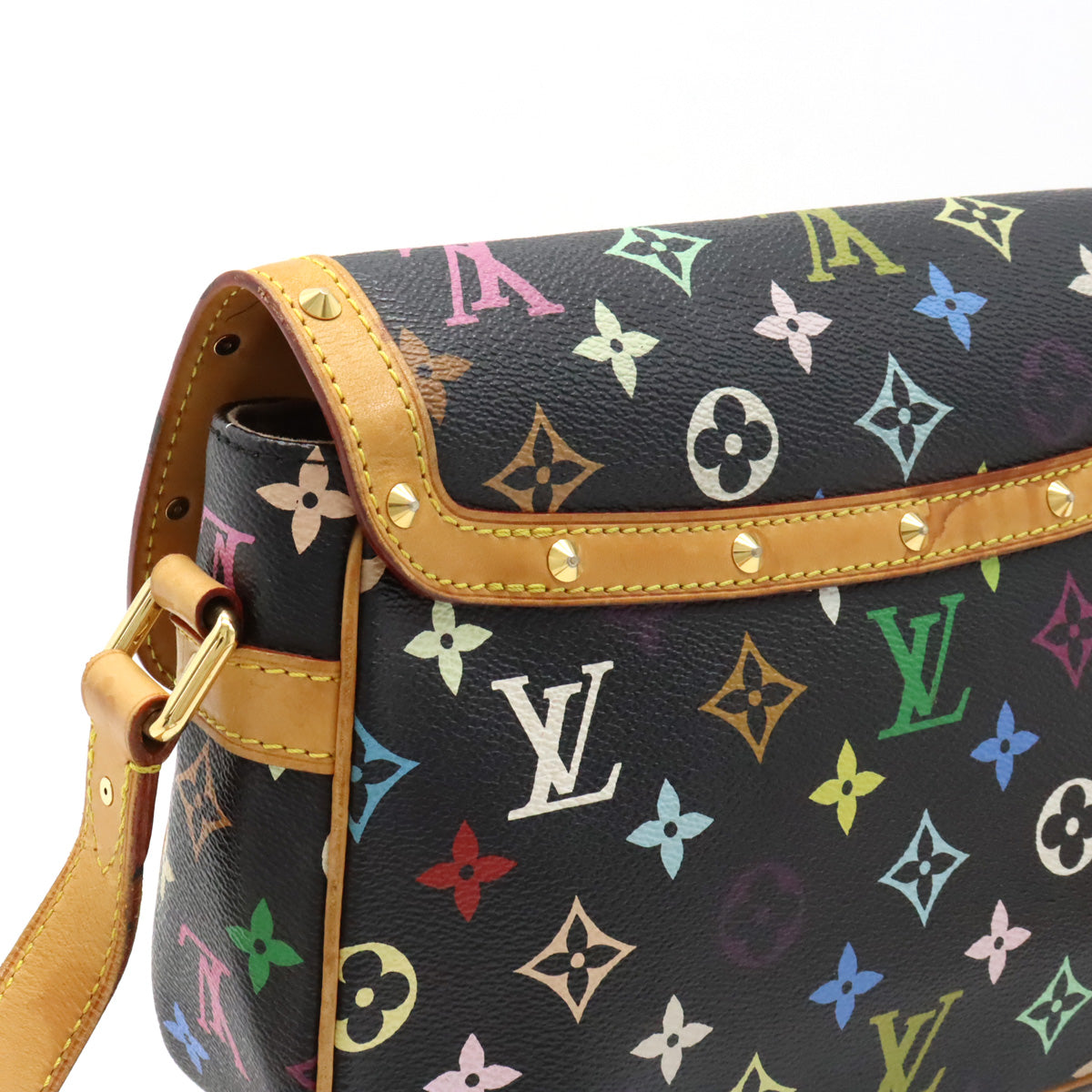 Louis Vuitton Monogram Multicolor Soloney Shoulder Bag Noir Black M92639