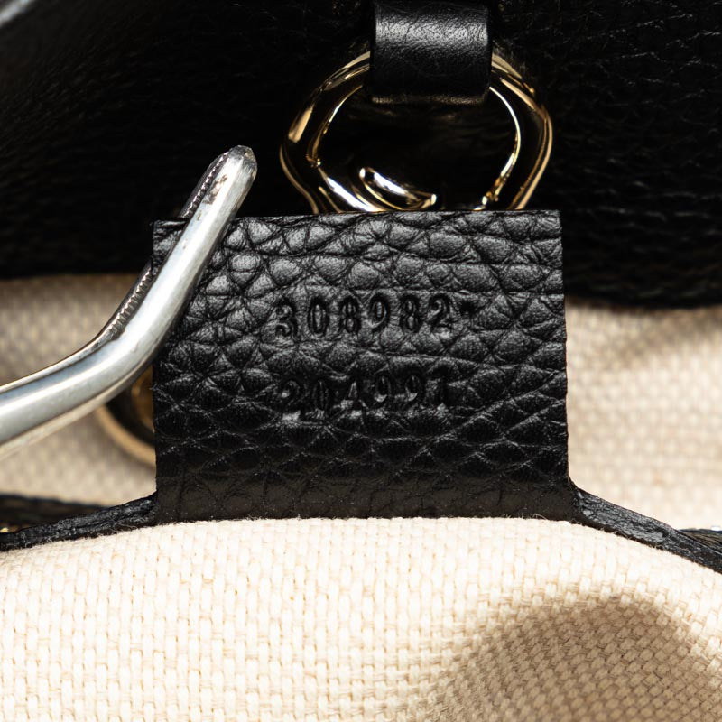 Gucci Interlocking G Soho Chain Shoulder Bag Tooth Bag 308982 Black Leather Ladies Gucci [Ginzo Paris] Happy Market Shop