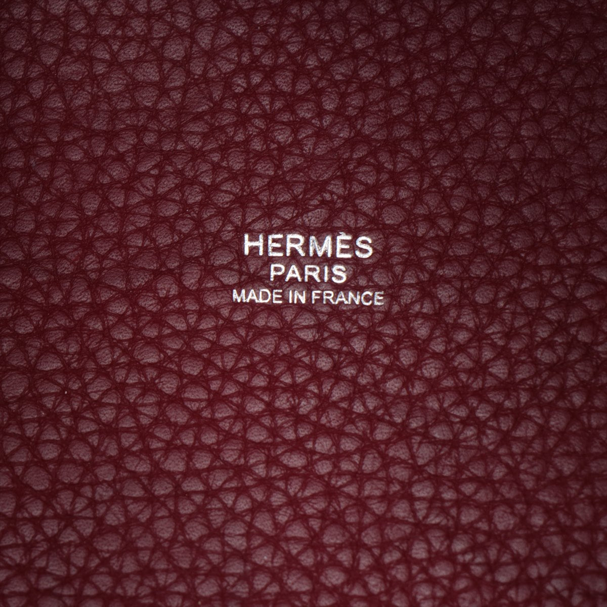 Hermes Picoton Rock MM Trionclémence Rouge Grena Silver  A: 2017