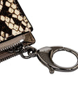 FENDI Crocodile Coin Zip Pouch 8AP161 Brown Leather Ladies