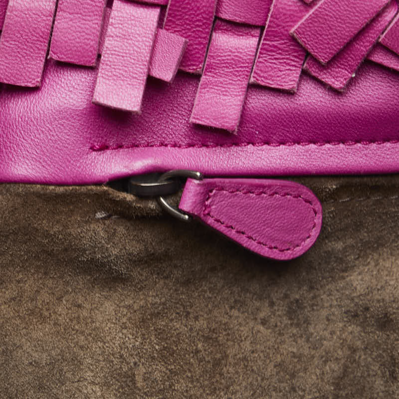 Bottega Veneta Intrecciato Tote Bag in Leather Purple Ladies 278480