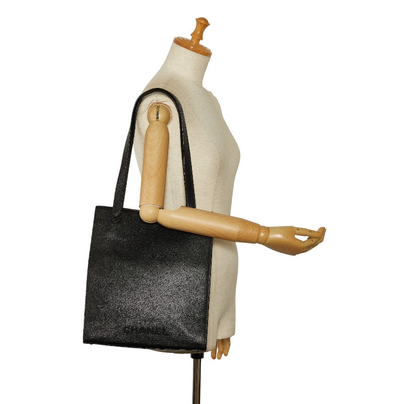 Chanel Logo Handbags Handbags Black Leather  Chanel