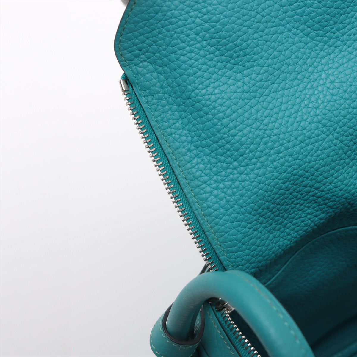 Hermès Lindy 30 Triumphant Turquoise Silver Gold  R:2014