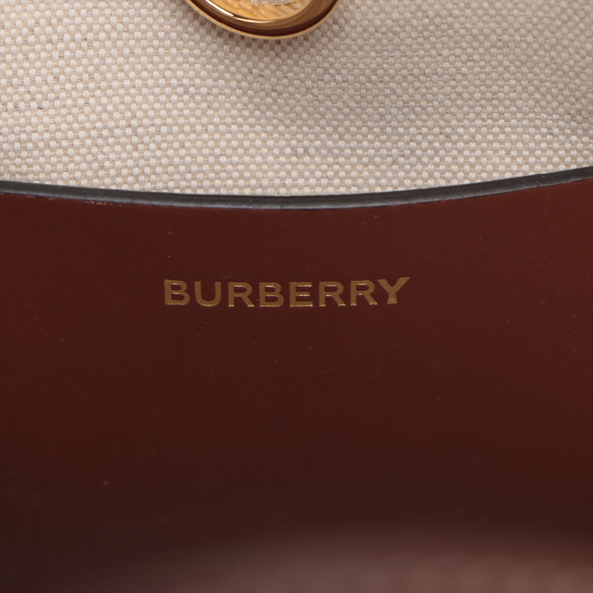 Burberry Frato Canvas  Leather 2WAY Handbag Beige Frayato