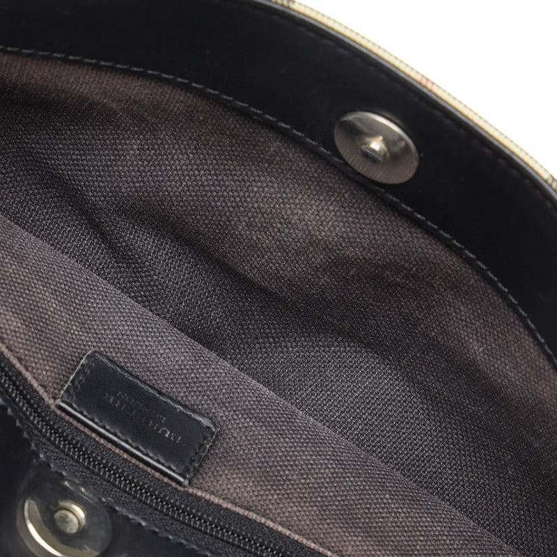 Burberry Nova Check Handbag Beige Multicolor PVC Leather