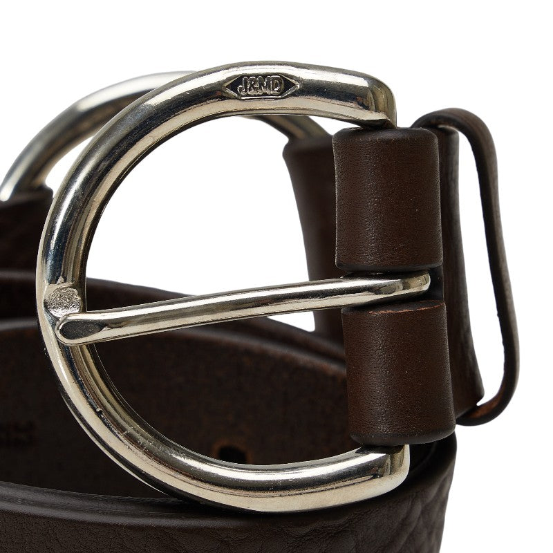 Jandem Davidson Ring Belt 32/80 Brown Silver Leather J&M Davidson